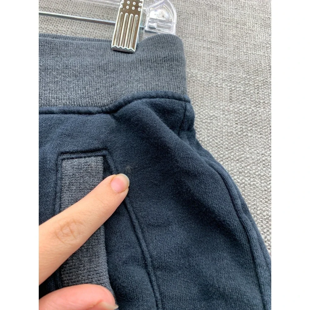 Air Jordan Sweat Shorts Mens‎ M Navy Blue Fleece Lined Ribbed Hem Elastic Waist